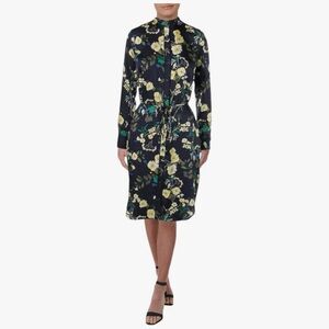 Ralph Lauren Black Floral Long Sleeve Dress
